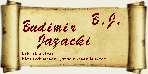 Budimir Jazački vizit kartica
